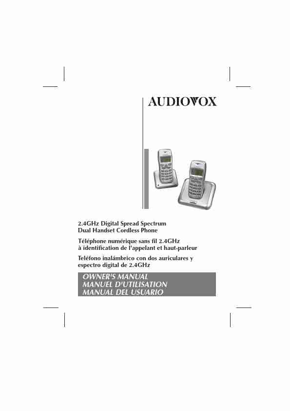 Audiovox Cordless Telephone Dual Handset Cordless Phone-page_pdf